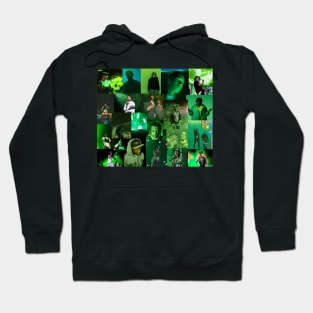 green rap collage Hoodie